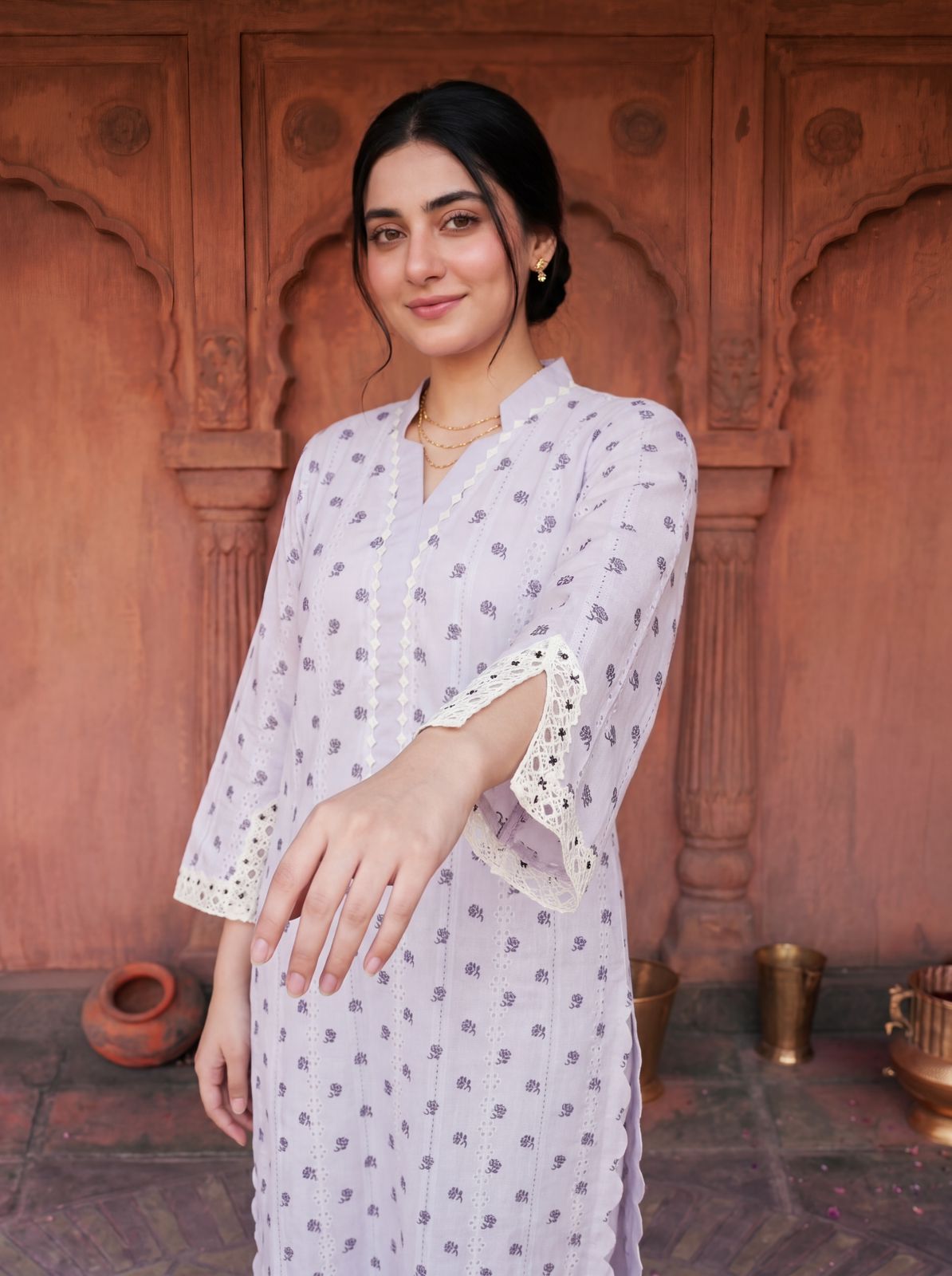 Encanto Lilac 2PC Embroidered Lawn Pret – VLZ – 0005