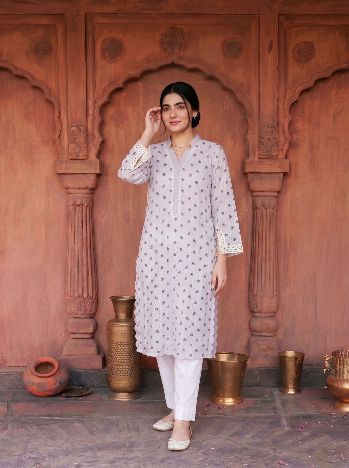 Encanto Lilac 2PC Embroidered Lawn Pret – VLZ – 0005