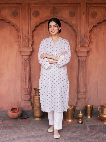 Encanto Lilac 2PC Embroidered Lawn Pret – VLZ – 0005