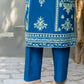 Zafiro Royal Blue 3PC Embroidered Lawn Suit – VLZ-0084