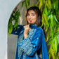 Zafiro Royal Blue 3PC Embroidered Lawn Suit – VLZ-0084