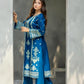 Zafiro Royal Blue 3PC Embroidered Lawn Suit – VLZ-0084