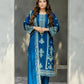 Zafiro Royal Blue 3PC Embroidered Lawn Suit – VLZ-0084
