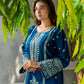 Zafiro Royal Blue 3PC Embroidered Lawn Suit – VLZ-0084