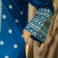 Zafiro Royal Blue 3PC Embroidered Lawn Suit – VLZ-0084