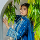 Zafiro Royal Blue 3PC Embroidered Lawn Suit – VLZ-0084