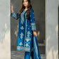 Zafiro Royal Blue 3PC Embroidered Lawn Suit – VLZ-0084