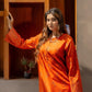 Candela Burnt Orange 2PC Embroidered Lawn Pret – VLZ-0075