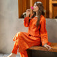 Candela Burnt Orange 2PC Embroidered Lawn Pret – VLZ-0075