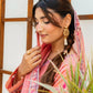 Rosé Aura Peach Pink 3PC Embroidered Lawn Suit – VLZ – 0083