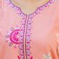 Rosé Aura Peach Pink 3PC Embroidered Lawn Suit – VLZ – 0083