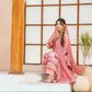 Rosé Aura Peach Pink 3PC Embroidered Lawn Suit – VLZ – 0083