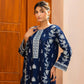 Azul Marino Navy Blue 2PC Embroidered Lawn Pret – VLZ-0071