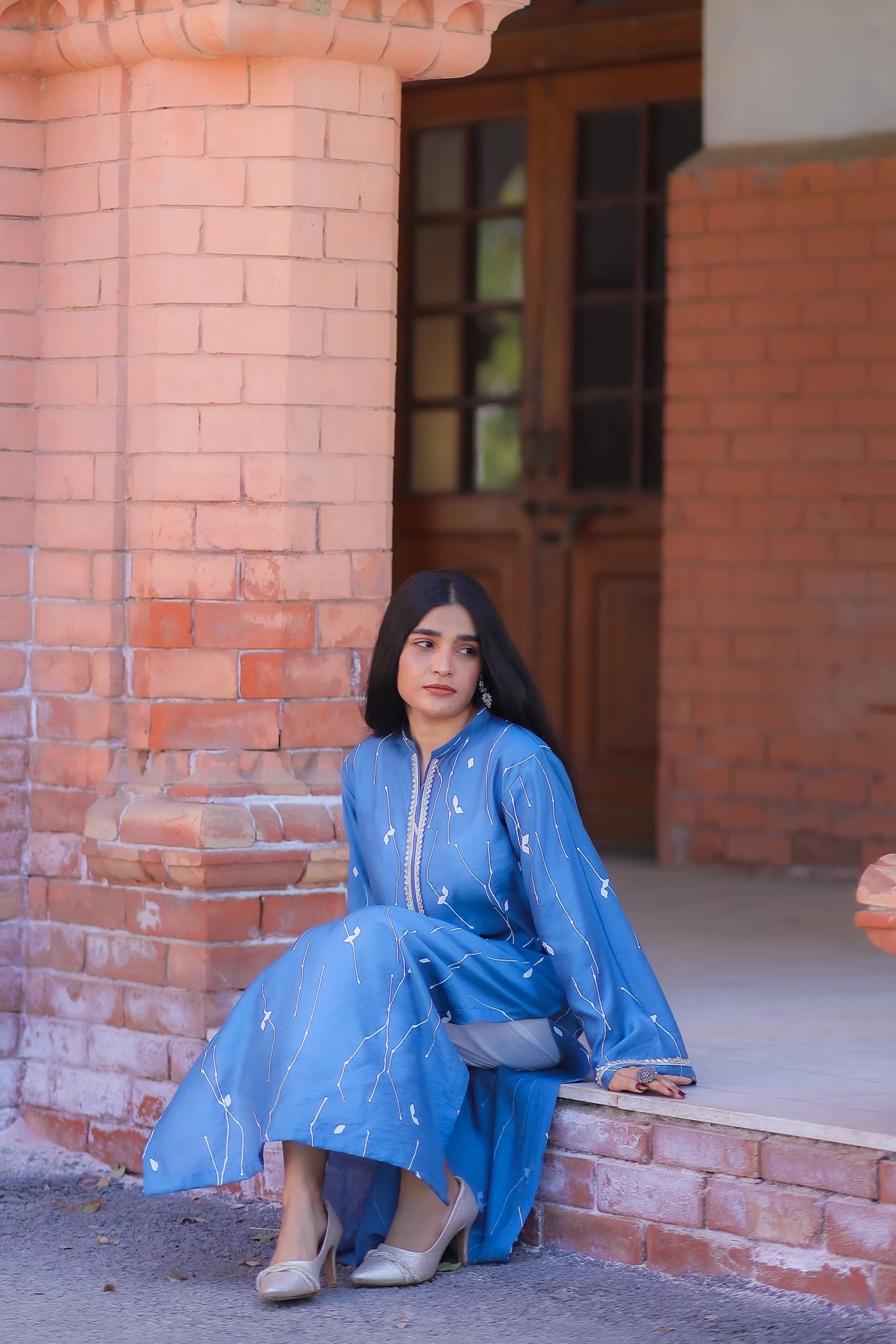 Azul – 2PC Cotton Silk Elegant Set