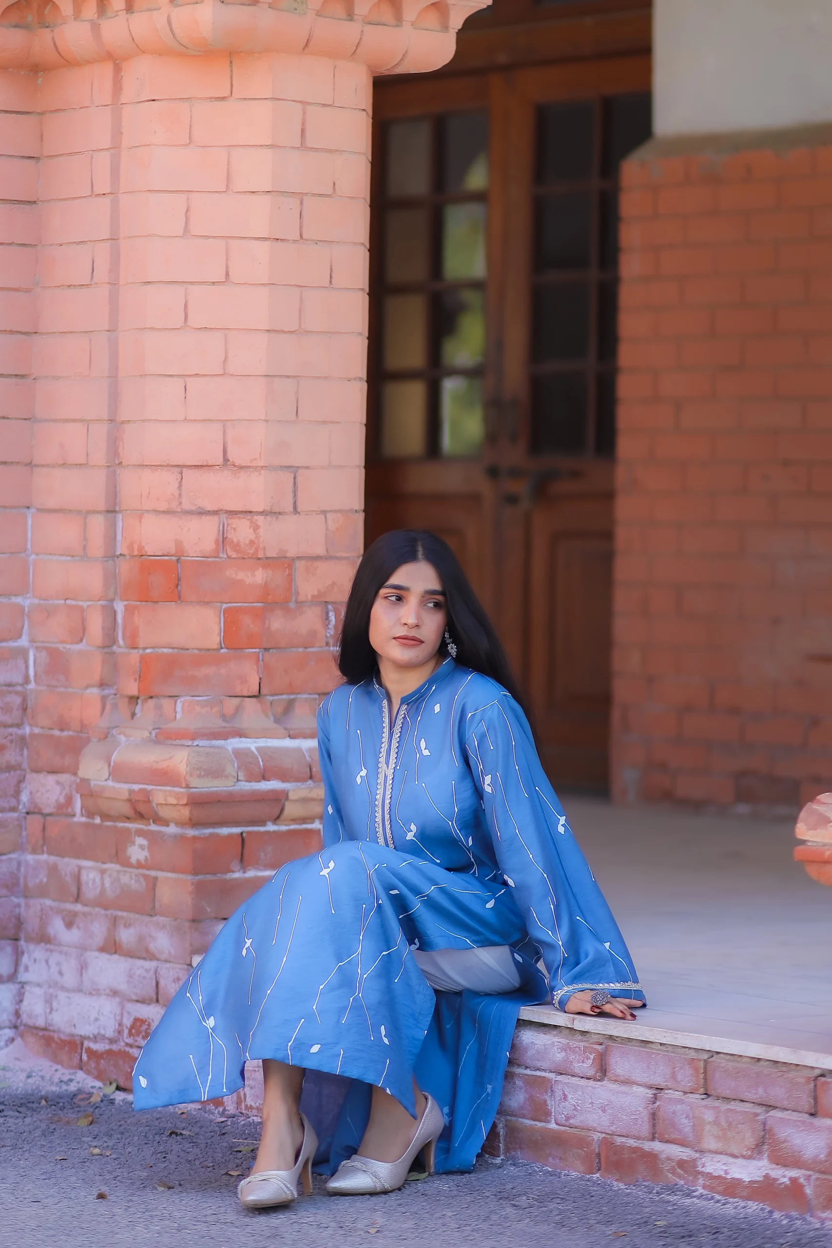 Azul – 2PC Cotton Silk Elegant Set - Image 4